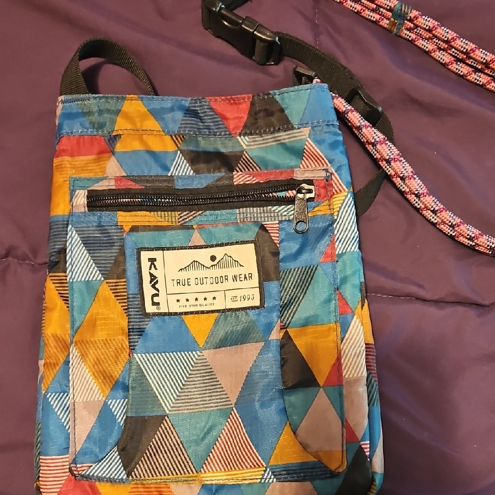 KAVU Geometric Adventure Crossbody Bag